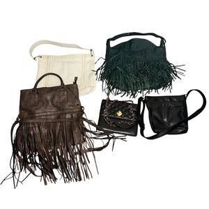 Lot Of 5‎ Purses Handbags Some Fringe VTG Monet Mossimo Simon onYany Valentino